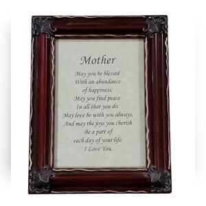 Framed poem glass pane Mother poem great for Mother's Day or any occasion